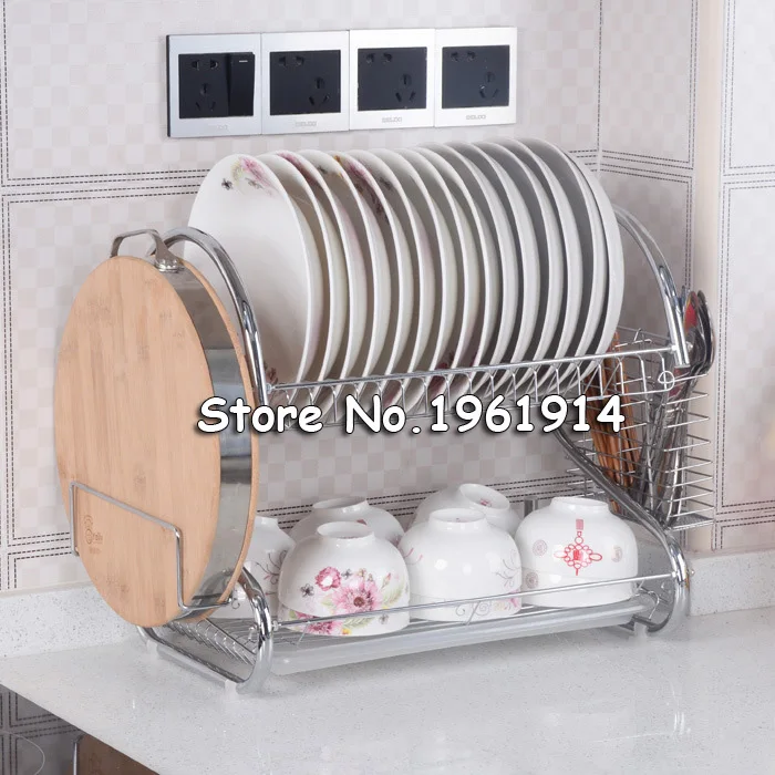 Набор посуды Двухуровневая Хромированная нержавеющая тарелка посуда столовые