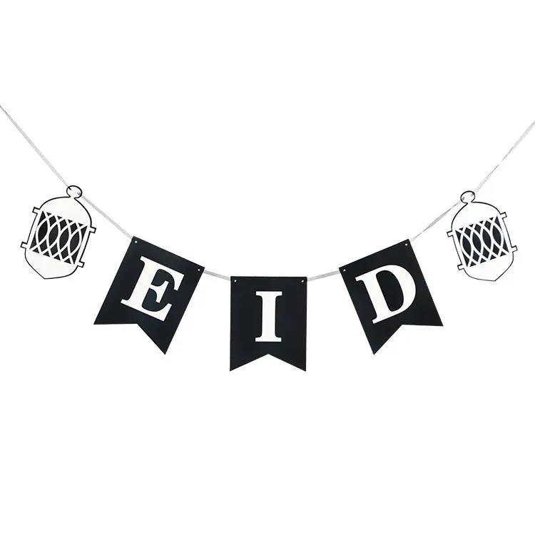 Eid Mubarak баннер EID бумажные вееры фестиваль бандаж мусульманский Mubarak Декор Рамадан Свадебная вечеринка поставки Eid баннеры DIY Флаги