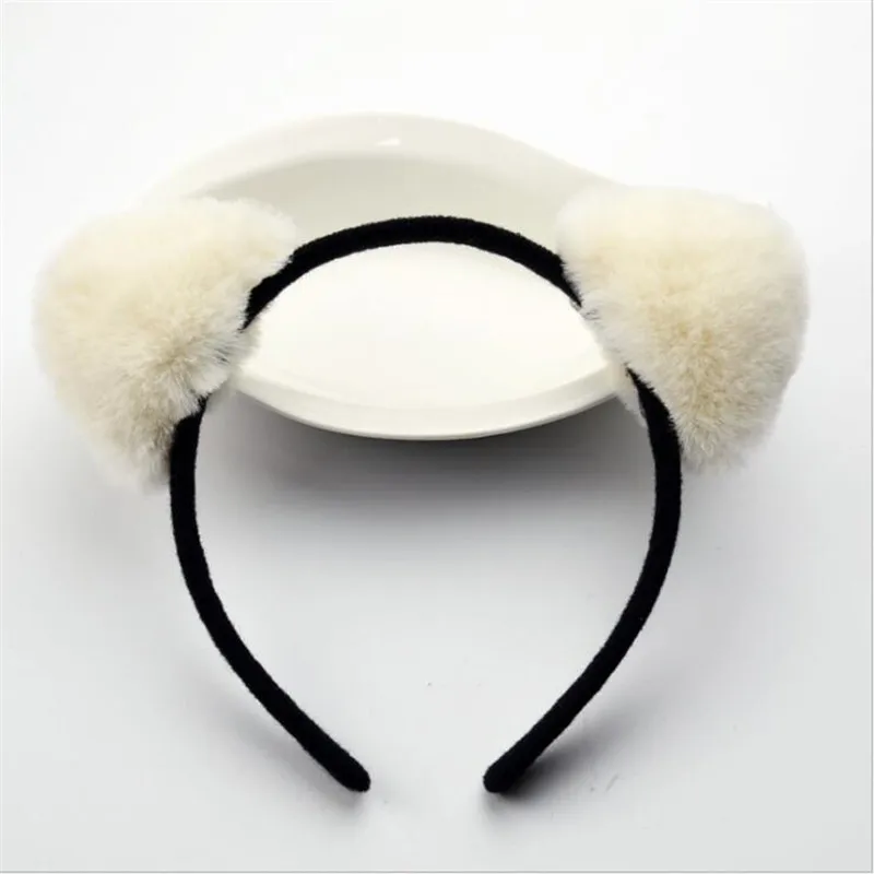 Korean Cloth Short Plush Cat Ear Headband Cute Women Girls Kids Party Festival Fantastic Hair Accessories HairBand | Аксессуары для