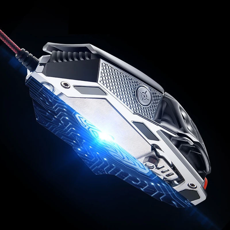 Freewolf для V9 2400 точек/дюйм Профессиональный 6 ключ макро программирования Мышь