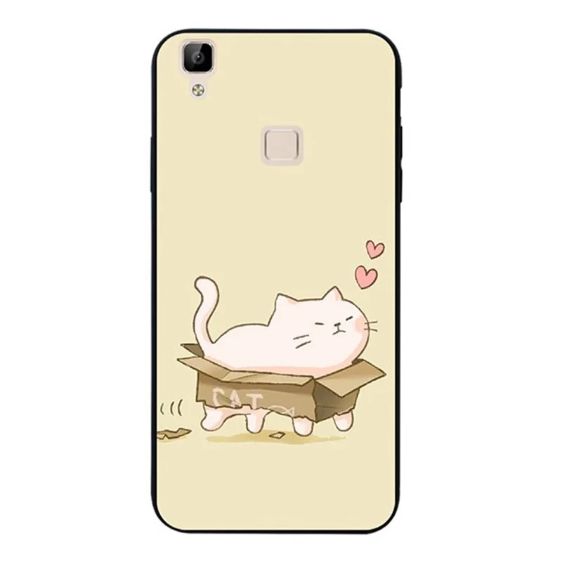 Мягкий силиконовый чехол Mutouniao из ТПУ с котом для Vivo V3 V5 V7 V9 Y53 Y55 Y66 Y67 Y69 Y75 Y79 Y85 X9 X9S Max