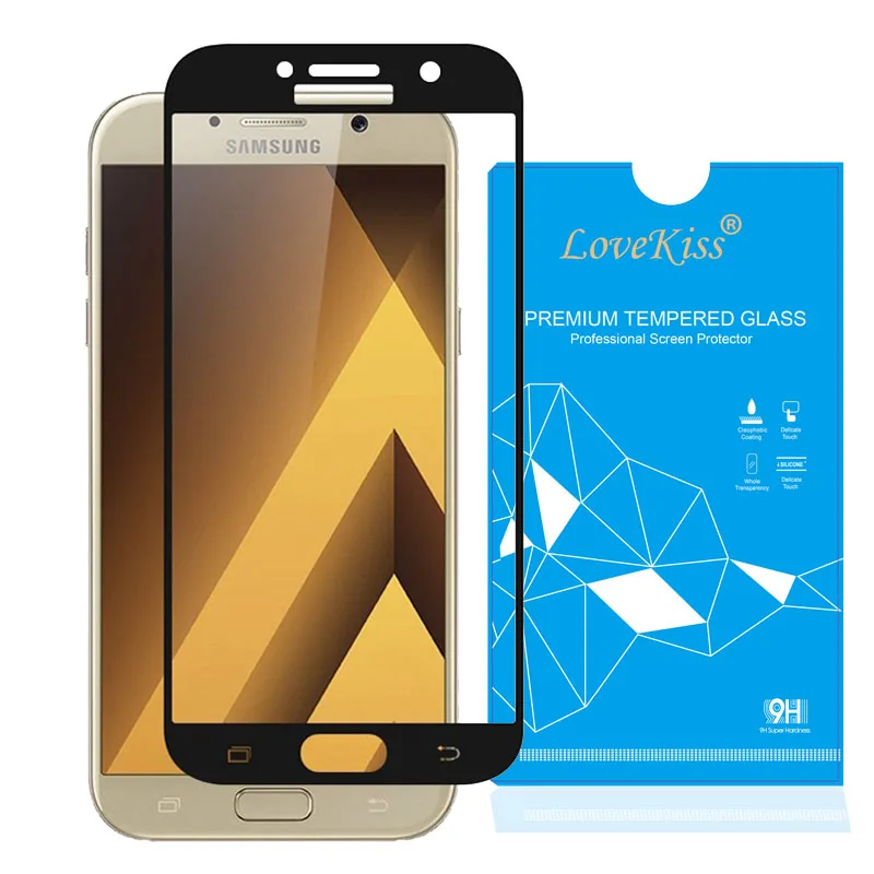 Закаленное стекло с полным покрытием для Samsung Galaxy A3 A5 A7 J3 J7 J5 2017 J2 Prime On 5 S6 S7 Edge