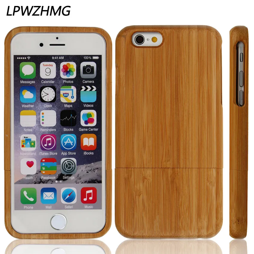 LPWZHMG Nature Wooden Phone Case Cover For Apple iPhone 5 5S SE 6 6S 6Plus 7 Hard Back Solid Protection Shell |
