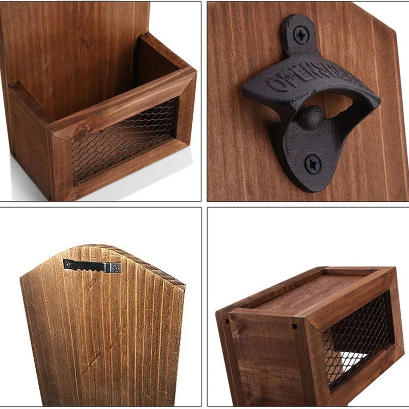 MESNUG Высококачественный винтажный чугунный открывалка для пива Настенный