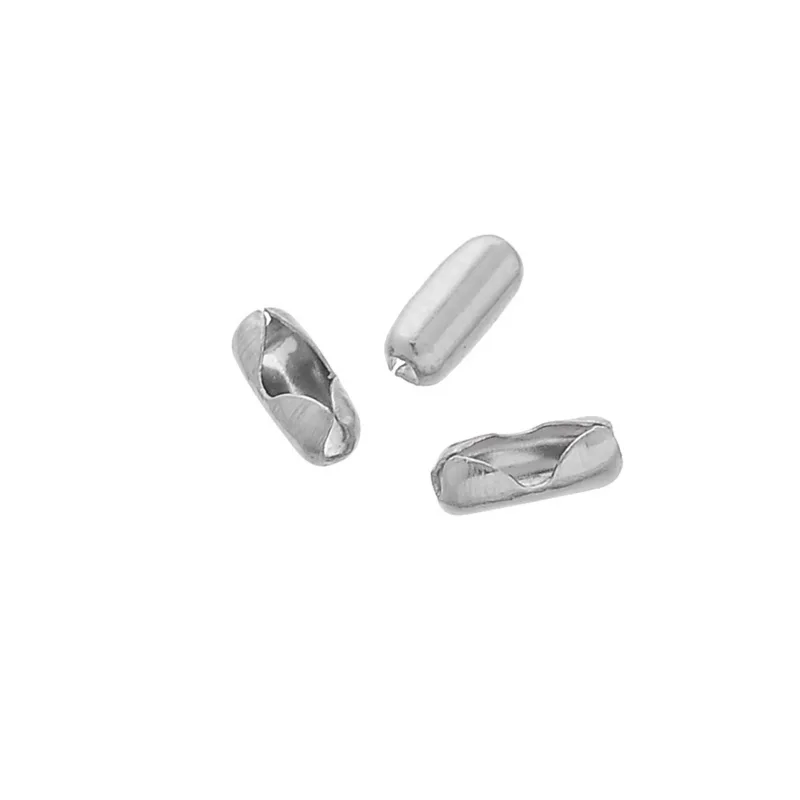 Ювелирные аксессуары 100 шт шаровая цепь из нержавеющей стали соединитель