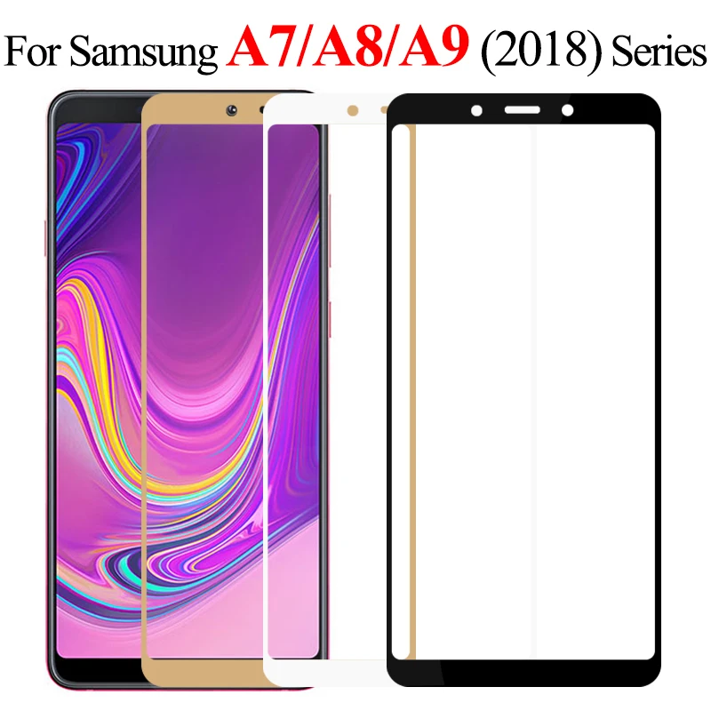 Защитное стекло для Samsung Galaxy A9 A8 A7 закаленное 9 A 8a 7a стеклянное A9200 кристалл Nano Uv