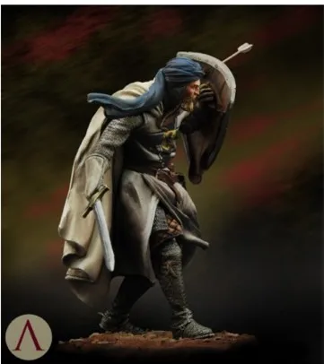 Классический 75 мм набор моделей из смолы с изображением крестовых походов