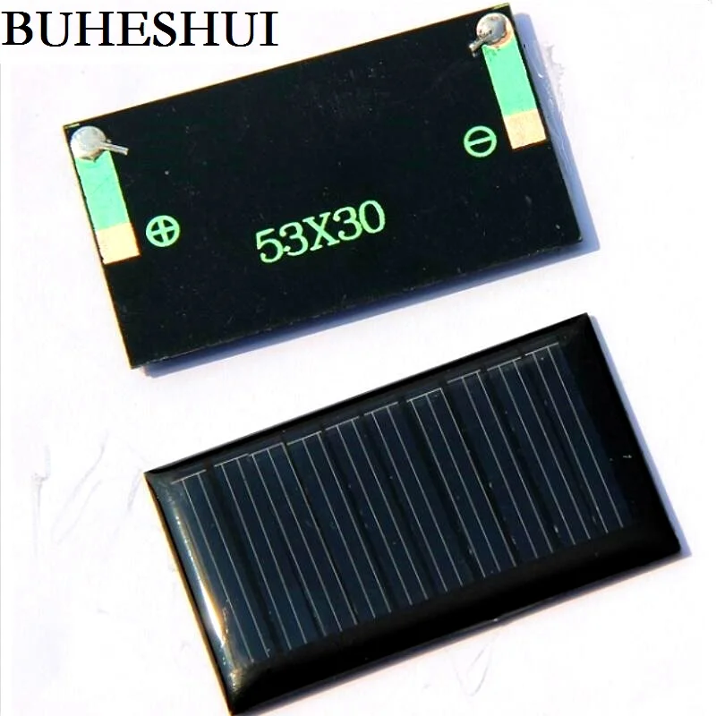 BUHESHUI 5 в 30 мА мини солнечная ячейка поликристаллическая панель/модуль DIY