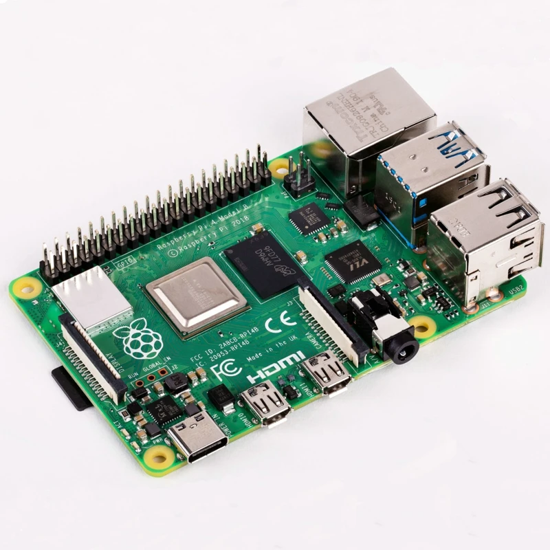 Latest Raspberry Pi 4 Model B with 1/2/4GB RAM BCM2711 Quad core Cortex-A72 ARM v8 1.5GHz Support 2.4/5.0 GHz WIFI Bluetooth 5.0