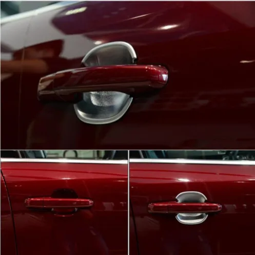 4 шт. хромированная/черная накладка на дверь и чашу для Jaguar F-Pace X761 2016