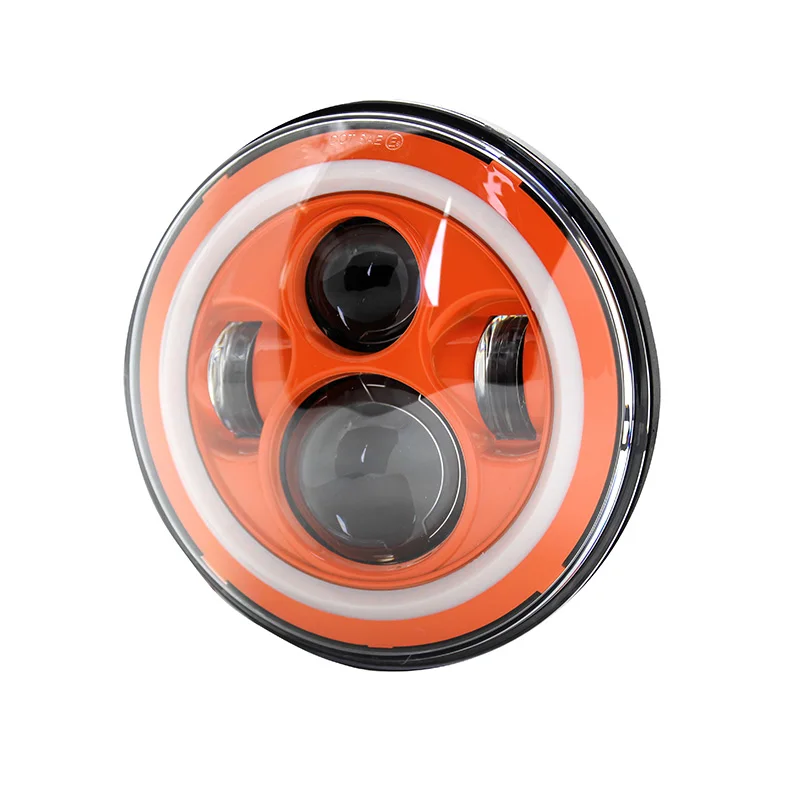 7 &quotдюймовый светодиодный галогеновые фары головного света Комплект оранжевый