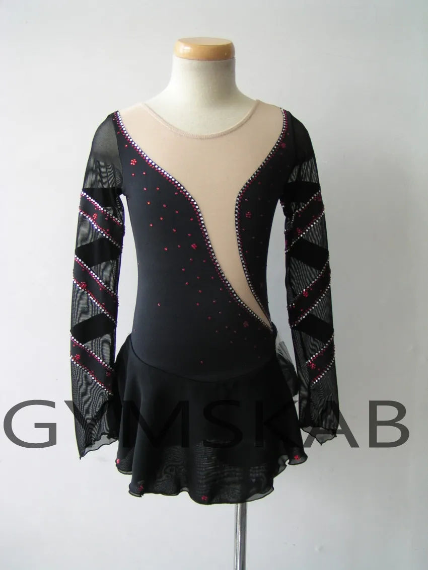 2018 New Style Figure Skating Dress Women's Girl's Customized Ice Long-sleeved Gymnastics Costume 6608 | Тематическая