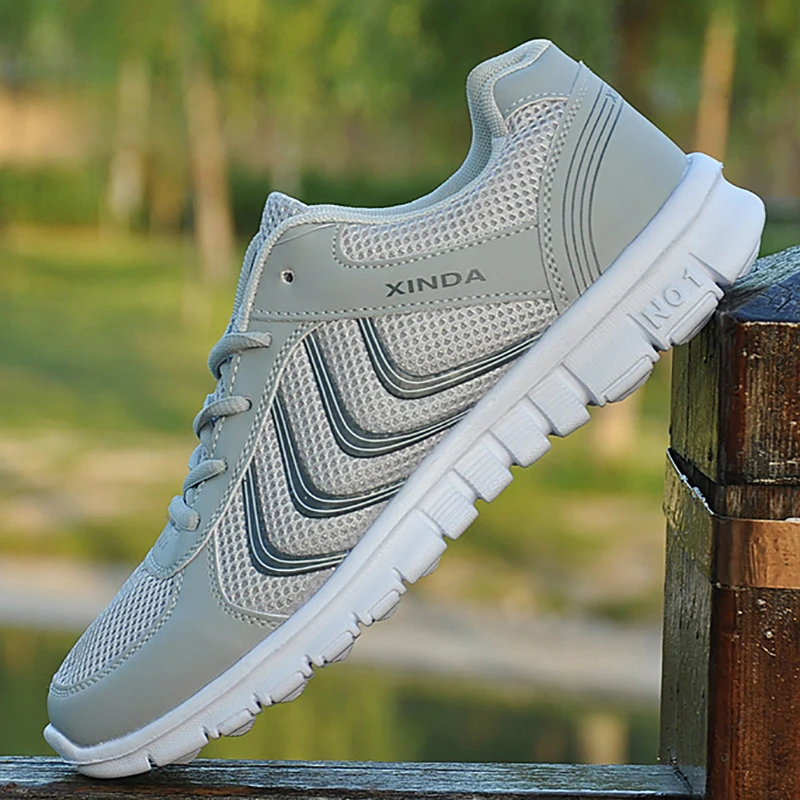 COSIDRAM Men Mesh Casual Shoes Lace-Up New 2019 Sneakers Spring Autumn Breathable Fashion Comfortable Male Footwear RMC-048 | Обувь