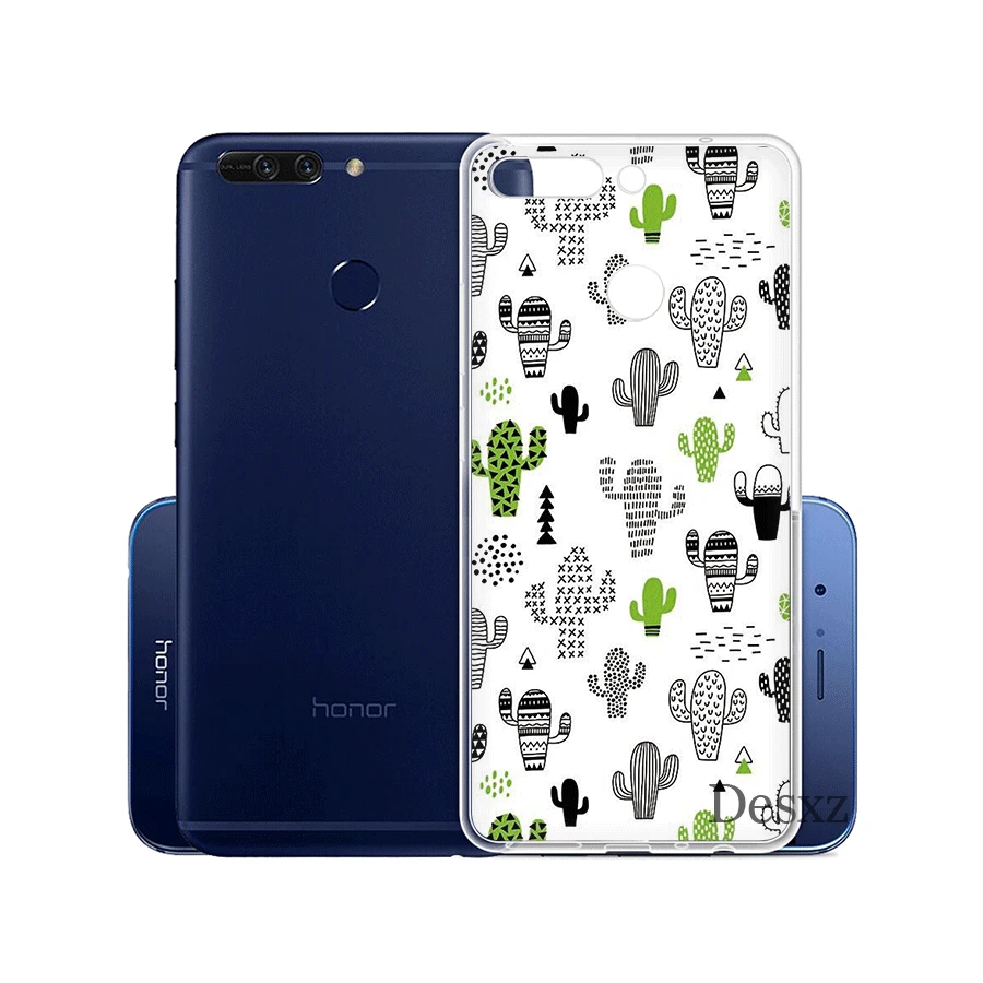 Чехол для телефона конфетный цвет художественный лист Huawei Honor Note 6A 6C 7A 7X 7C Pro 8 9 10 Lite