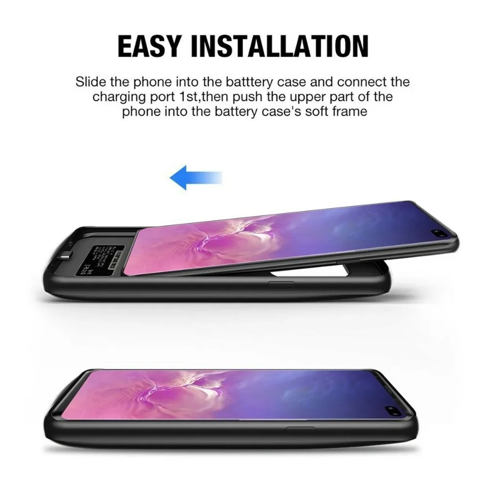 XGODY 5200 мАч чехол для зарядки аккумулятора для samsung Galaxy S10 S10 Plus S10e полное покрытие анти шок тонкий внешний аккумулятор чехол для samsung