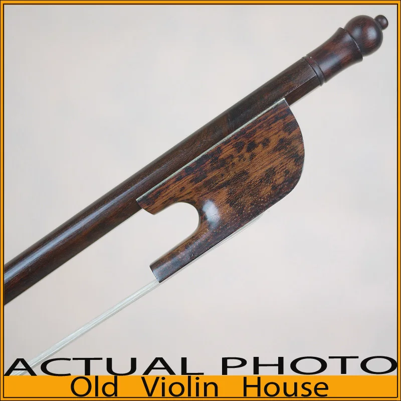 Traditional Baroque Snakewood Violin Bow with a slim bow tip (4/4)  ,Free shipping! Good balance of strength and flexibility.