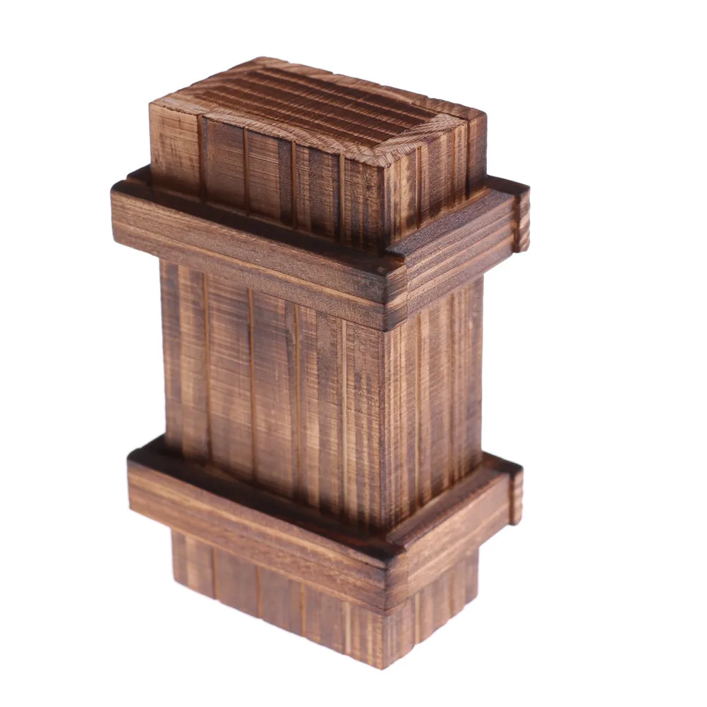 Винтажная деревянная игрушка для детей подарок деревянные коробки пазлы с