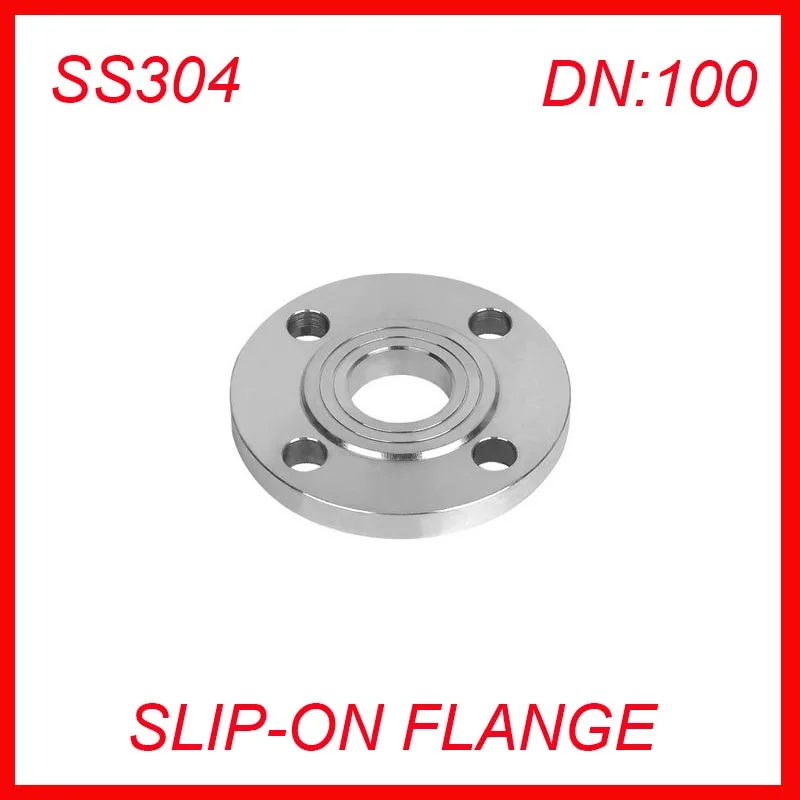 

DN100 Stainless Steel SS304 RAISED FACE 4-Bolt SLIP-ON FLANGE Industrial