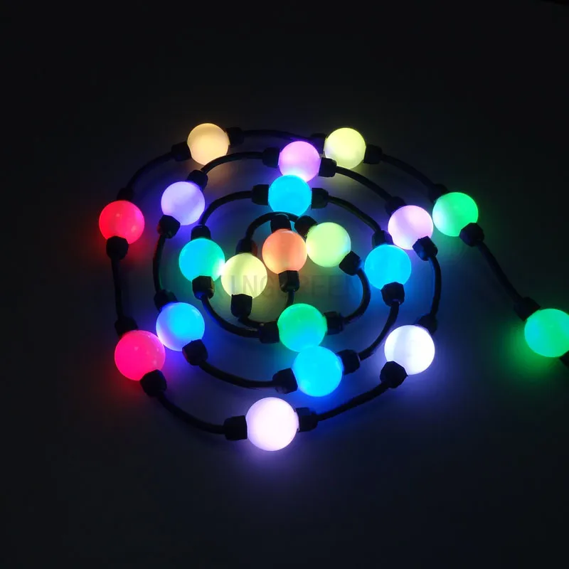 100X WS2811 диаметр 35 мм 360 градусов Магия цвета 3D LED пикселей мяч источник света DC12V Экспресс