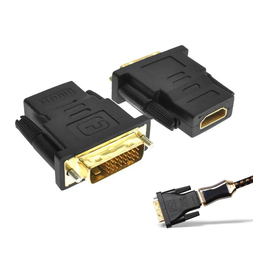 2 шт./компл. DVI 24 + 1 Pin D мужского и женского пола 19 адаптер HD HDTV монитор Дисплей