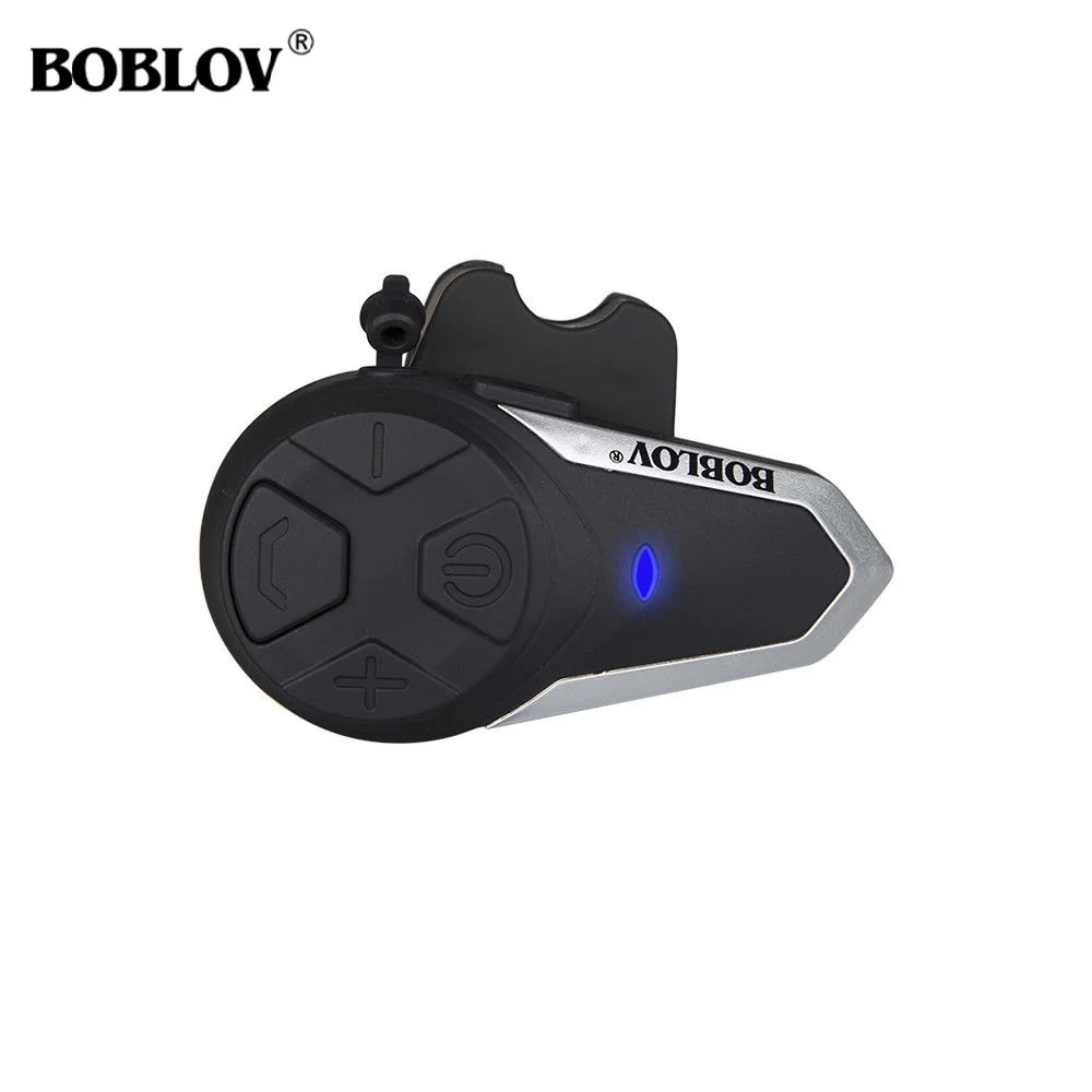 Мотоциклетная гарнитура Boblov BT S3 для шлема 1000 м водонепроницаемое переговорное