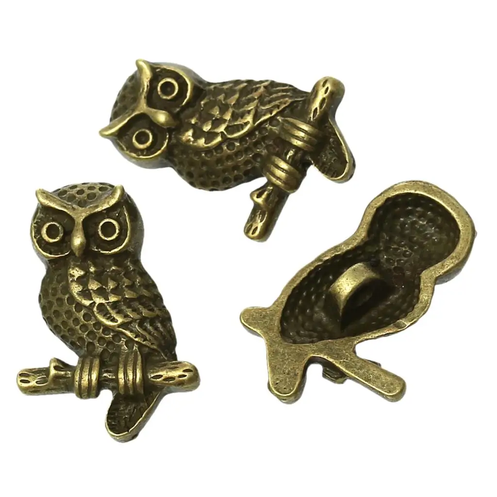 DoreenBeads металлические кнопки с хвостовиком из сплава цинка совы античные