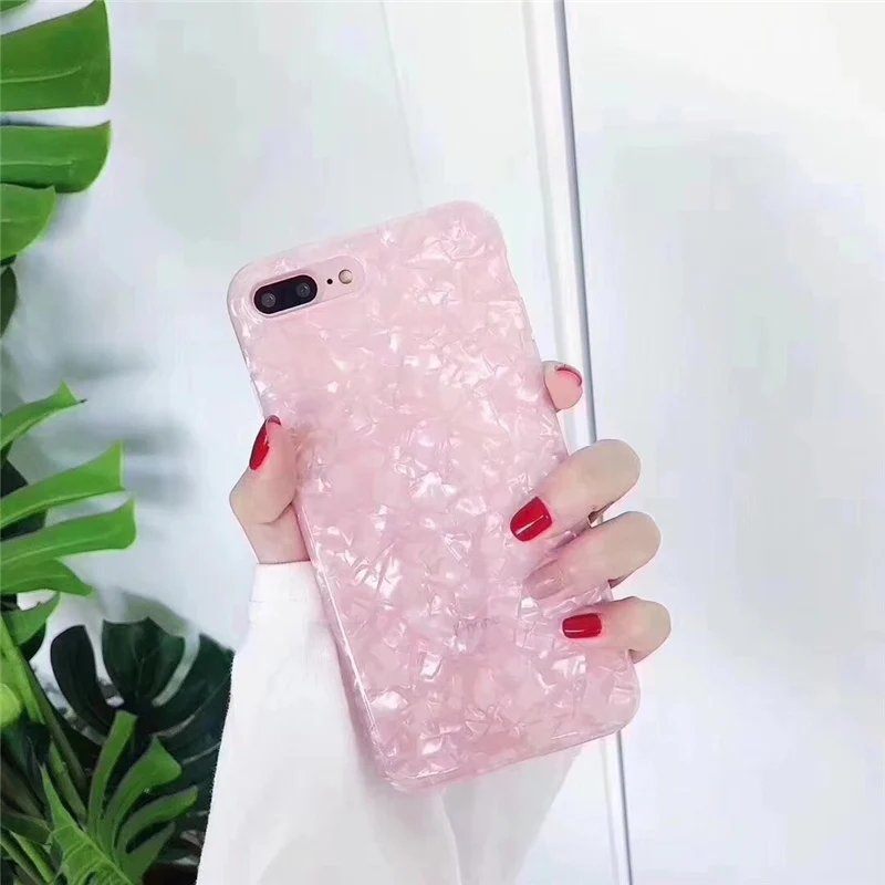 Роскошный блестящий чехол с мраморным узором для iPhone 7 8 Plus 6 s 5 Ss se мягкий