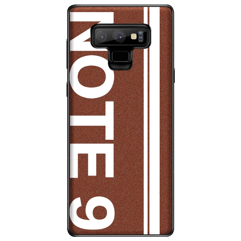 Для samsung Note 9 чехол,, спортивный, уличная культура, кожа, мягкий край, защитный чехол для samsung Galaxy Note 9, Note9 чехол - Цвет: Note 9 - Brown