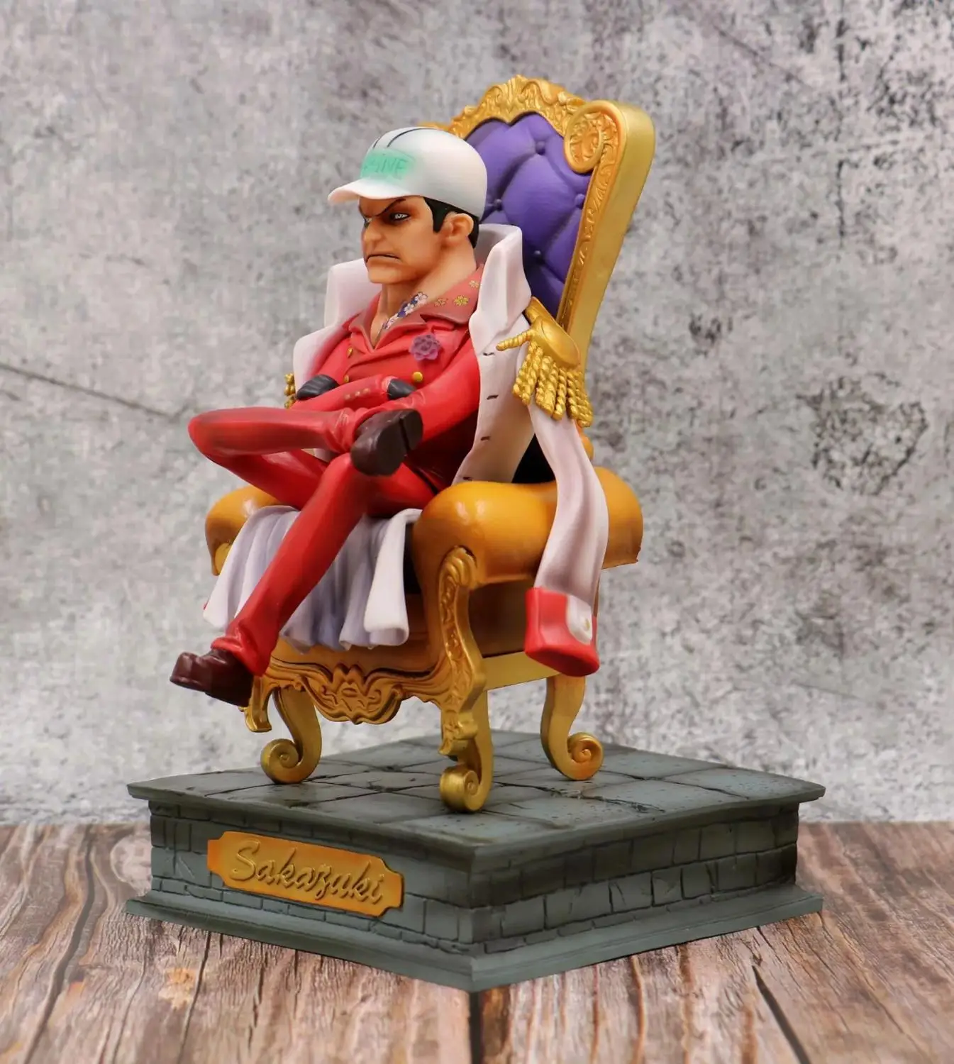Аниме One Piece темно синий штаб квартира старшего генерала Issho Borsalino Sakazuki Kuzan GK ПВХ