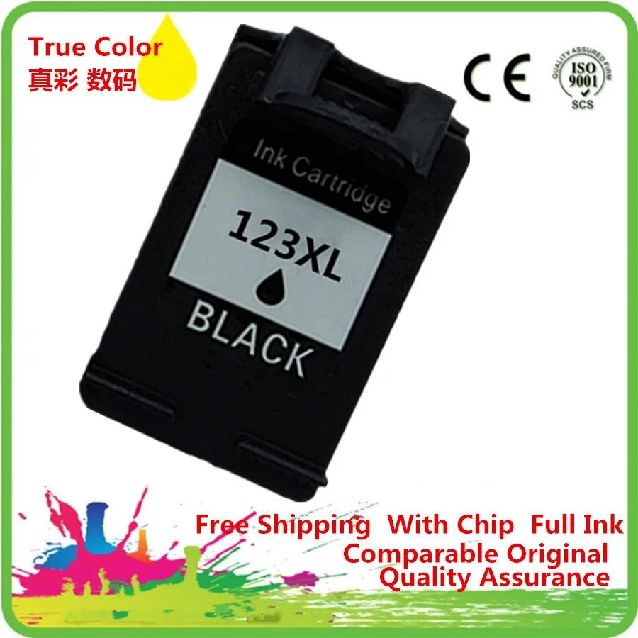 Черные картриджи восстановленные For HP123XL 123 123XL HP123 с чернилами hp Deskjet 1110 1111 1112 2130 2132