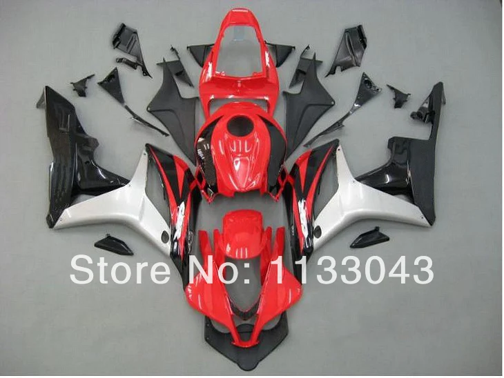 OEM_quality инъекции Обтекатели для HONDA CBR600RR 07 08 F5 # 91JSH CBR 600 RR 2007 2008 красный серебристый