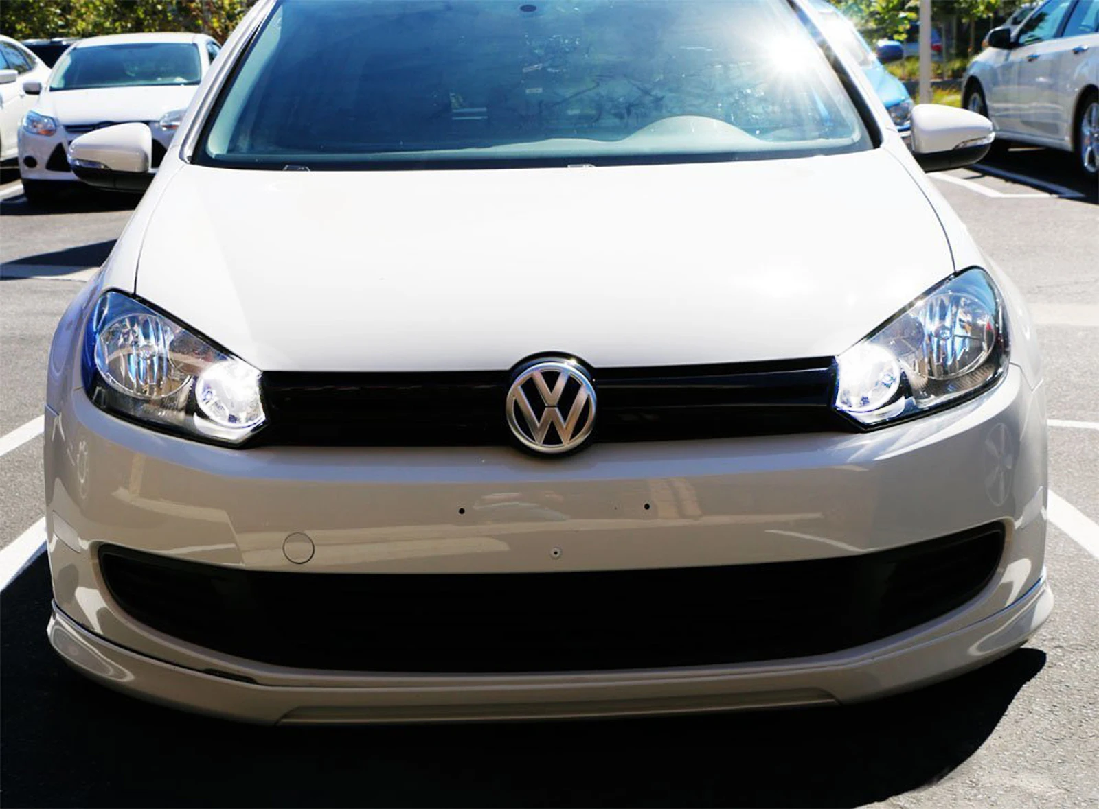 ANGRONG H15 светодиодный шарик 30 Вт головной светильник дневного света для VW Golf GTI MK6 MK7