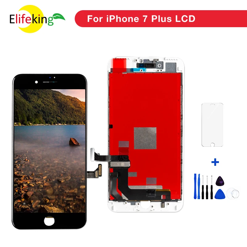 50 шт./лот полный ЖК-дисплей для iPhone 7 plus ЖК-экран с хорошим 3D сенсорным стеклом