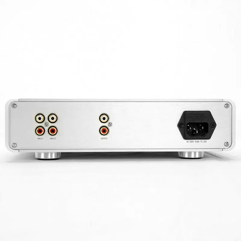 Nobsound HiFi стерео 2-в-1-OUT предусилитель алюминиевого серебристого домашнего аудио