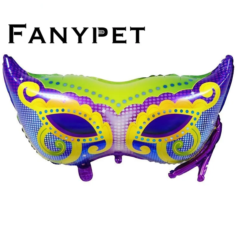 

50pcs 76*43cm Giant Xenon Party Decorative Balloon Dance Mask Foil Balloons Birthday Children's Toys Gifts Masquerade Party gift