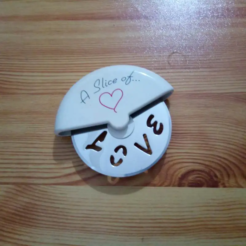 Wholesale 100 pcs "A Slice of Love" Stainless Steel Pizza Cutter in Miniature Box wedding favors and gifts for guest | Дом и сад