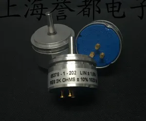 original Conductive Plastic Bourns precision potentiometer 1 turn 6537S-1-202 2K shaft 12.7mm 1W switch