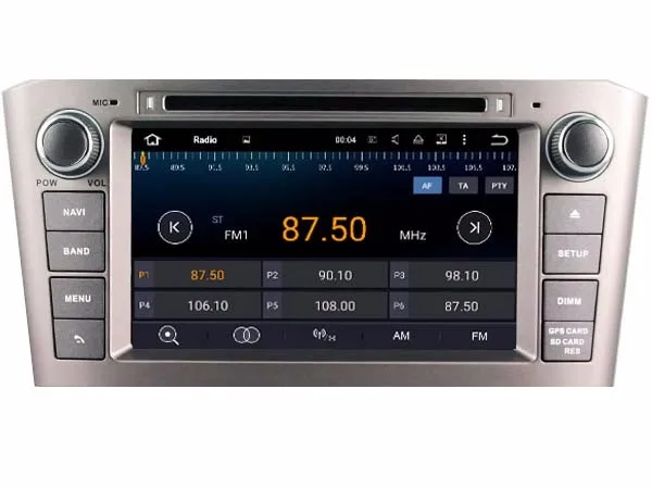 Octa core IPS экран Android 10 автомобильный DVD GPS радио навигация для Toyota Avensis 2004-2008 с 4G/Wifi DVR