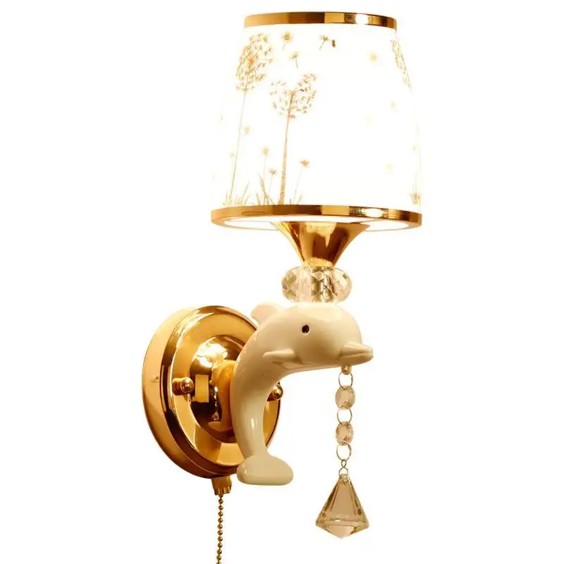 Wandlampen бра Lampara De Deco светильник для спальни с кристаллами и аппликацией настенный