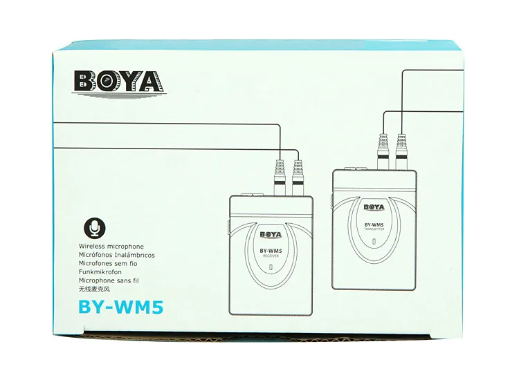 Петличный микрофон BOYA BY-WM6/BY-WM5/BY-WM8 Pro UHF беспроводной приемник микрофона передатчик для ENG EFP DV DSLR