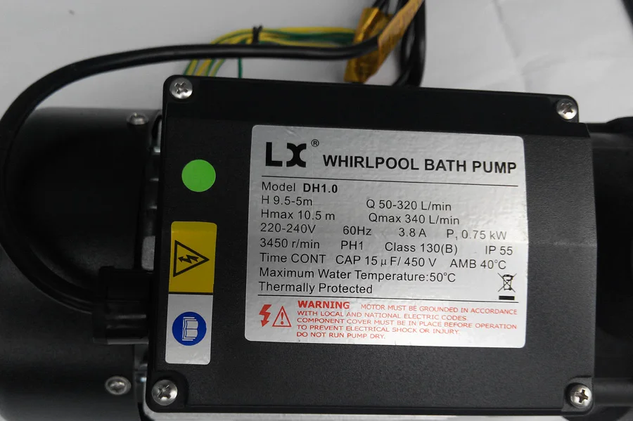 DH1.0 Whirlpool 1HP насос для горячей ванны китайский спа ванна LX 220V/50HZ|lx|lx pump |