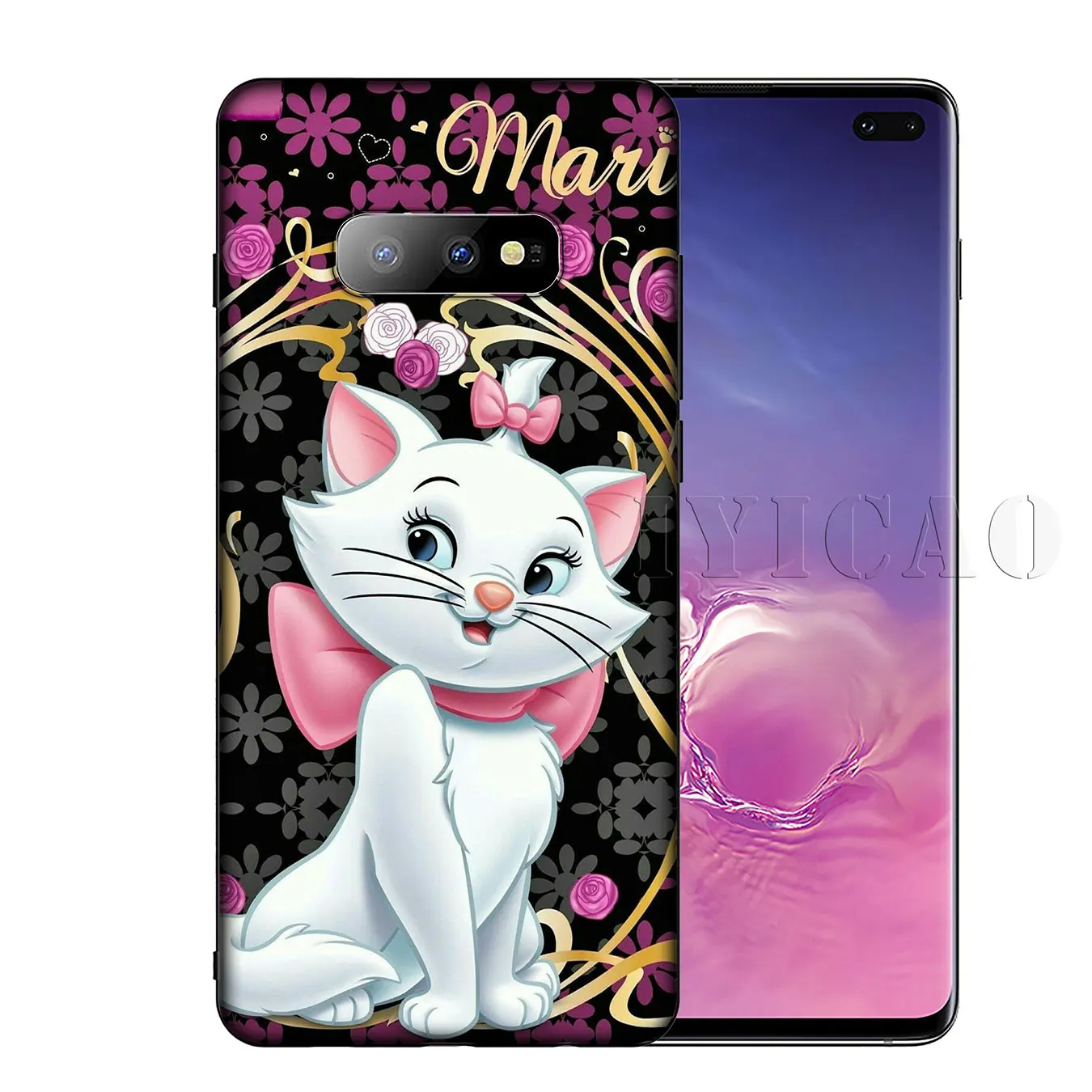 IYICAO Мягкий силиконовый чехол для телефона Marie aristocrats cat Samsung Galaxy S20 Ultra S10 Lite S9 S8 Plus S6