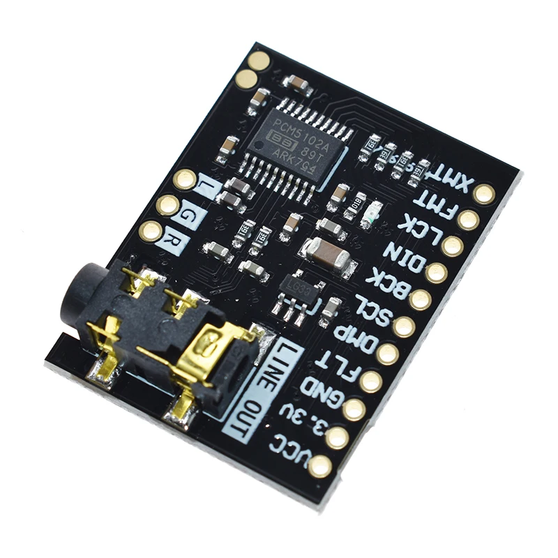 Для Raspberry Pi pHAT звуковая карта I2S интерфейс PCM5102 модуль DAC 24-битная аудио Плата со