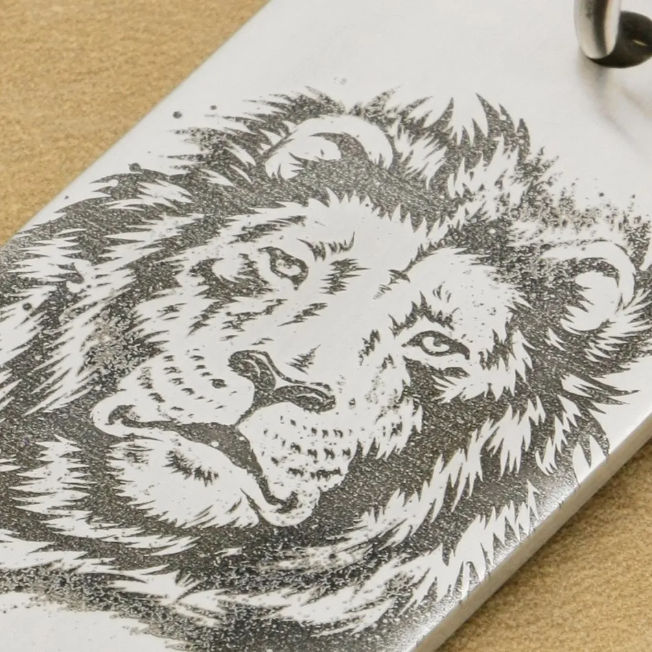 Высокая детализация глубокая гравировка твердая 316L нержавеющая сталь мужская