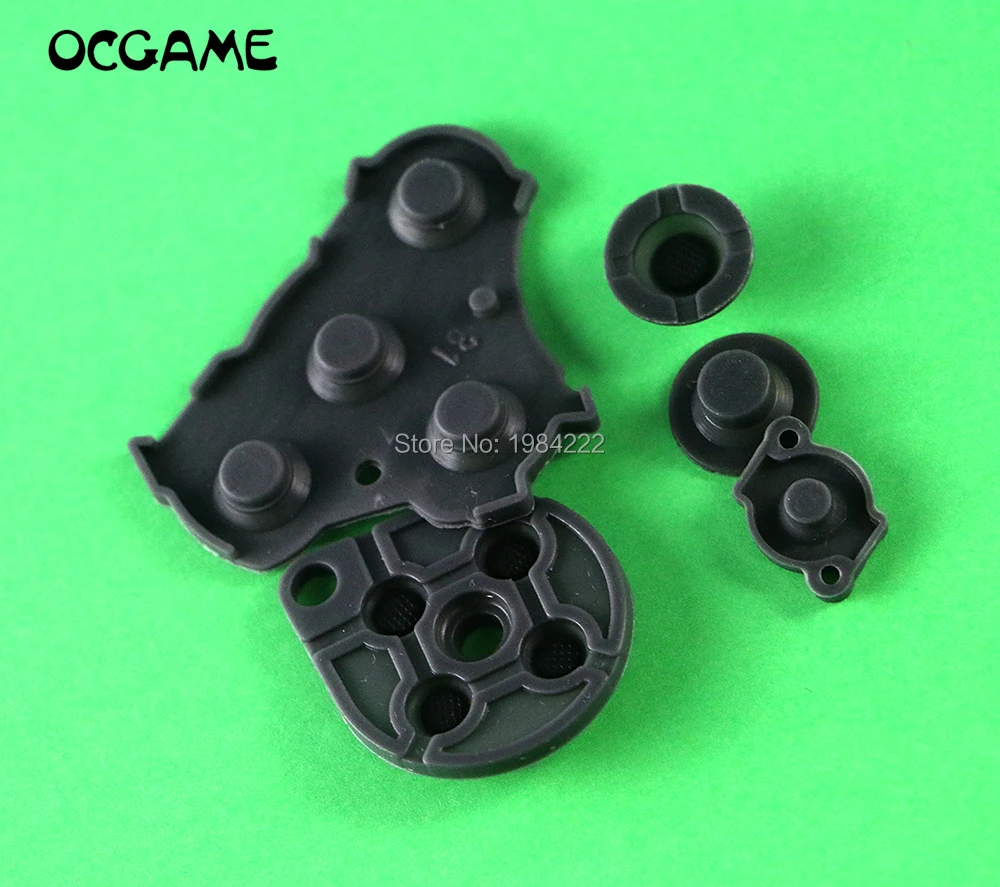 

OCGAME 100 компл./лот черный высококачественный для Nintendo GameCube NGC проводящая пленка для контроллера резиновая силиконовая Кнопка для замены
