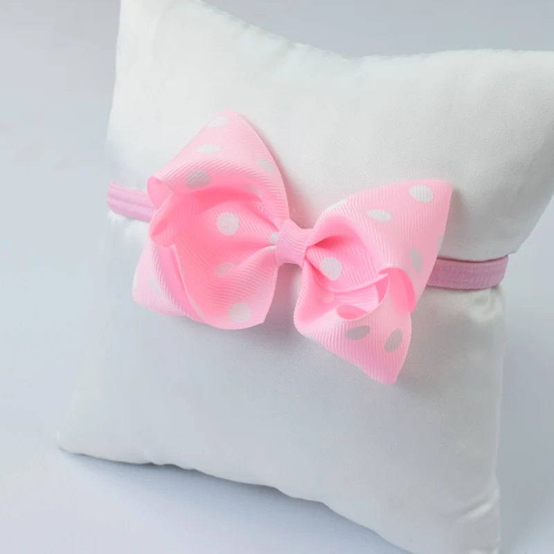 6 шт./лот Новорожденных Кружева Головная Повязка Девушки Точки Руководитель