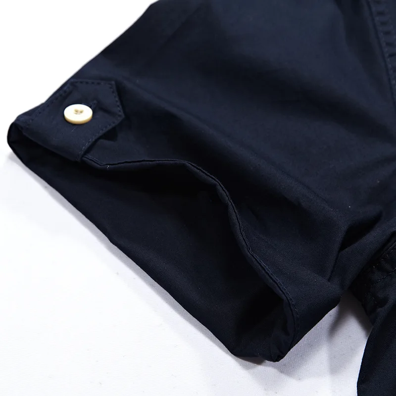 Новая летняя мужская рубашка в стиле милитари хлопковая с коротким рукавом