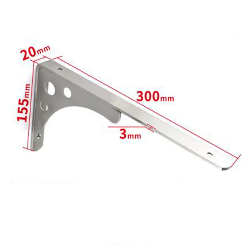 Толстая треугольная полка для ванной из нержавеющей стали универсальные