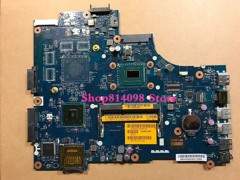 

KEFU CN-06H8WV 6H8WV FIT FOR DELL INSPIRON 3521 5521 laptop motherboard VAW00 LA-9104P REV:1.0 1007U mainboard NOTEBOOK PC