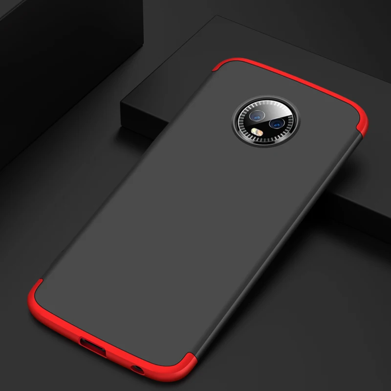 Чехол GKK для Moto G7 чехол G6 3 в 1 дизайнерский матовый полностью защищающий корпус